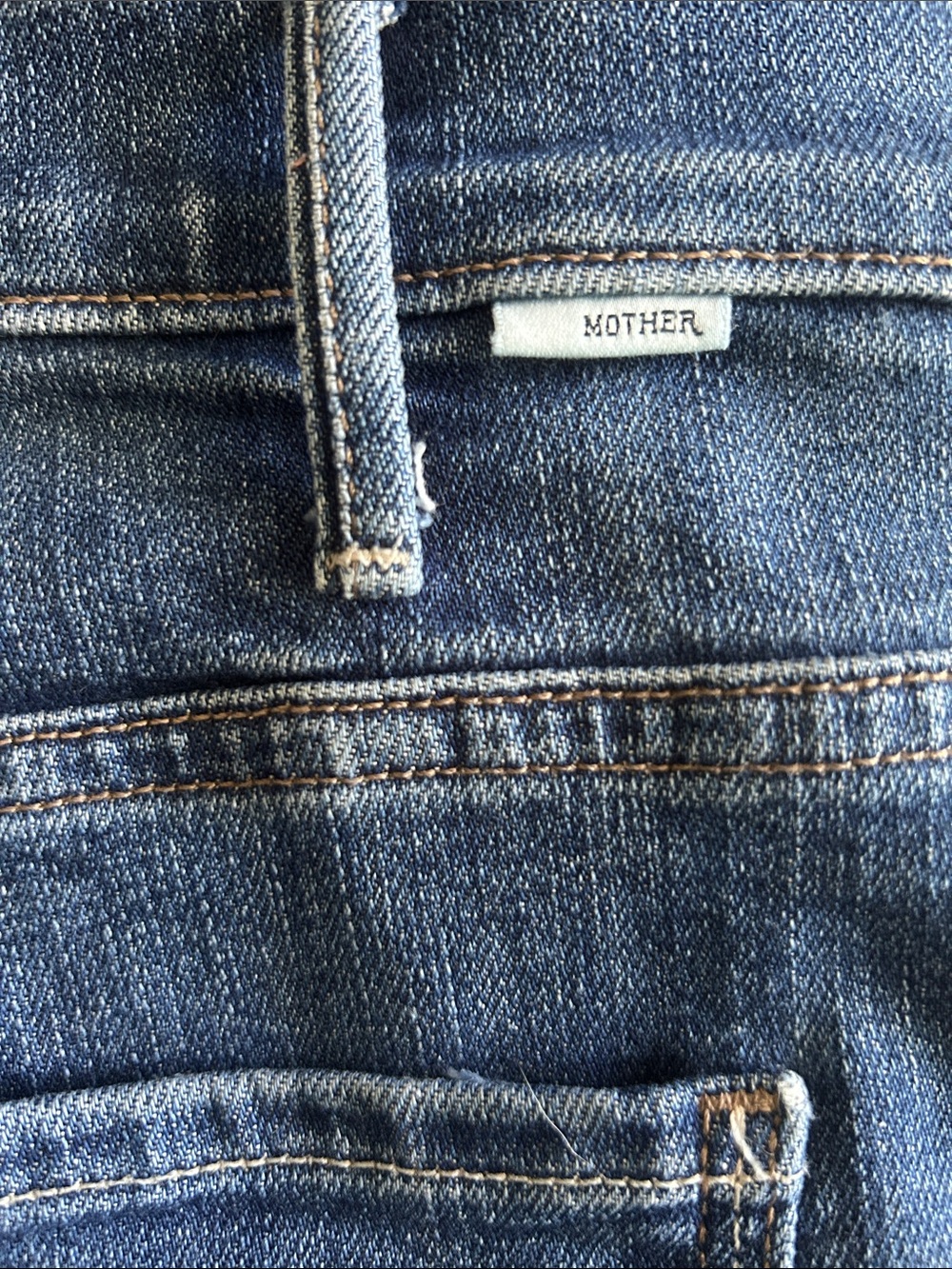 Mother Hustler ankle fray jeans right of passage wash size 32 - Picture 6 of 13